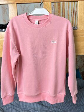 ALO Pink Long-Sleeve Top — Size M